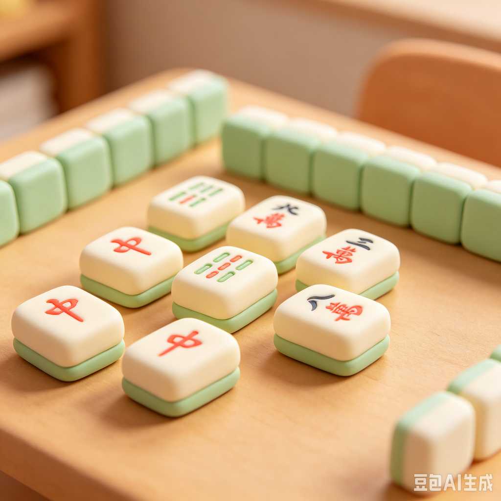 gloss texture mahjong tiles
